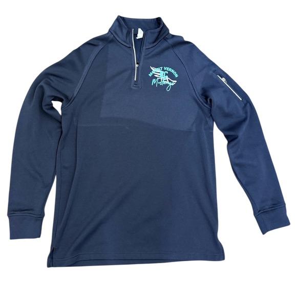Mount Vernon Mustangs Men's Pullover. Polyester. Navy Blue. Sz M - Picture 2 of 16